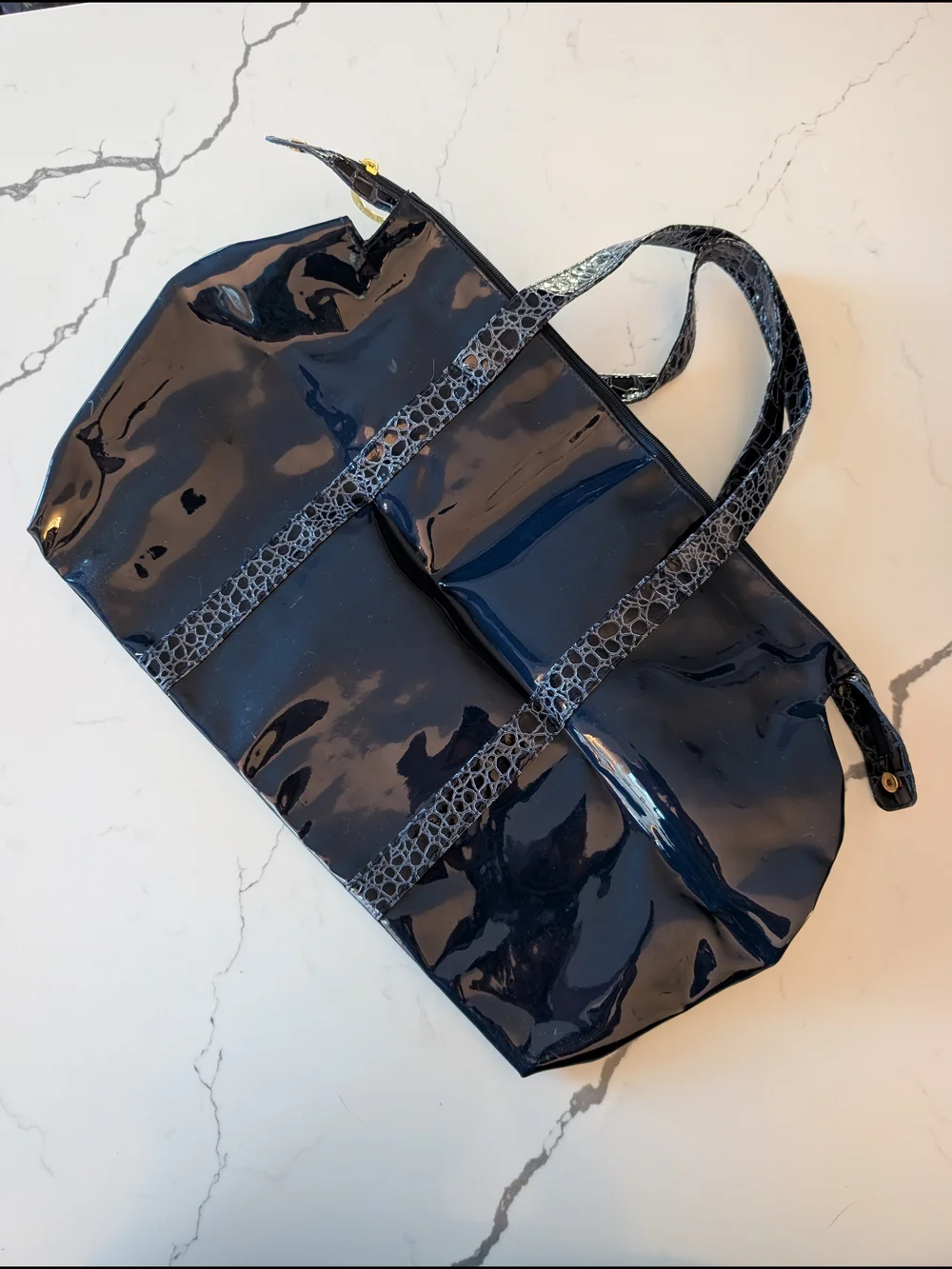 Estee Lauder Glossy Navy Travel Tote Bag